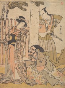 Chuban af Chushingura Drama, slutningen af det 18. århundrede. af Shunsho