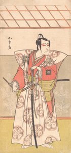 Ichikawa Dan Juro V Som en samurai f kostede gh kolonne k, hva? 1778. af Shunsho