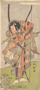 Kabuki ac and r Ichikawa Grape Dye Good Ichikawa Danjuro I V, 2. måned, 1774. af Shunsho