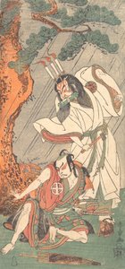 Kabuki ac og rs Uzaemon Ichimura Doctor X Som Ko-Kaikeizan Id. 1771. af Shunsho
