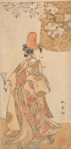 Segawa Tomi Saburo-medlem Tejiro f datter og pigemedlem Hanagatami Kazori Eboshi, februar 1774. af Shunsho