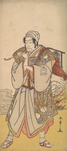 Skuespilleren Danjuro III som omrejsende kræmmer, 1726-1792. af Shunsho