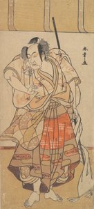 Den første Onoe Kikugoro som en vred mand, ca. 1772. af Shunsho