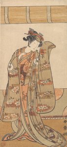 Den fjerde Iwai Hanshiro som kvinde, 1773 eller 1774. af Shunsho
