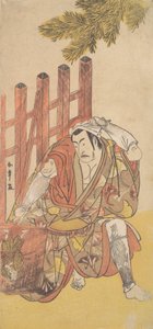 Den fjerde Matsumoto Koshiro som en fredløs ser på en træ Ninsogaki, ca. 1779-83. af Shunsho