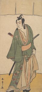 Den anden Ichikawa Monnosuke i rollen som Soga no Juro Sukenari, 2. måned, 1785. af Shunsho