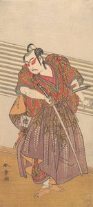 Den anden Ichikawa Yaozo som en samurai, sandsynligvis 1773. af Shunsho