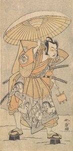 Den anden Nakamura Juzo som samurai, 1773 eller 1774. af Shunsho