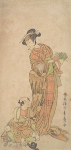 Den anden Yamashita Kinsaku i rollen som Shigenoi, sommer, 1772. af Shunsho