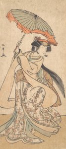 The Third Segawa Kikunojo as a Woman Dancing in a Shosa Act, ca. 1785 af Shunsho