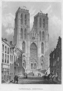 Katedralen, Bruxelles, 1850