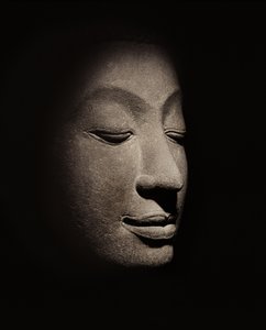 Buddha-hoved fra den tidlige Ayutthaya-periode