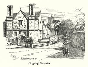 Almshuse ved Chipping Campden (gravering) af Sidney Heath