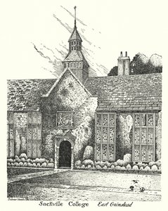 Sackville College, East Grinstead (gravering) af Sidney Heath