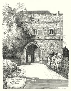 Boniface Hospital, Maidstone (gravering) af Sidney Heath