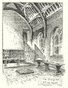 The Dining Hall, St Cross Hospital (gravering) af Sidney Heath
