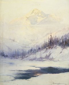 Winter Morning, Mount Mckinley, Alaska af Sidney Laurence