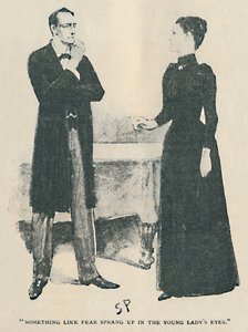 Noget som frygt sprang op i den unge dames øjne, 1892