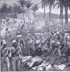 Storming Firket, illustration fra Cassells History of England, 1900-tallet af Sidney Paget