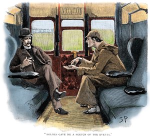 The Adventure of Silver Blaze, Holmes og Watson på toget