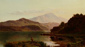 Fiskeri på søen (olie)