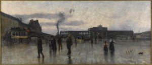 Ruinerne af Tuilerierne og Place du Carroussel af Siebe Johannes Ten Kate