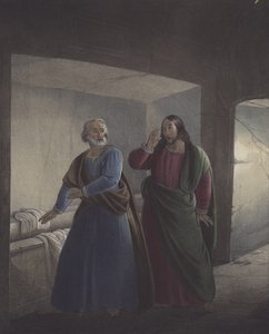 Peter og Johannes ved graven. Han er genopstået.