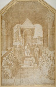 Aeneas Piccolomini kysser pave Eugenius