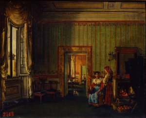 Interiør i Prins Alexander Golitsyns hus i Rom, 1830