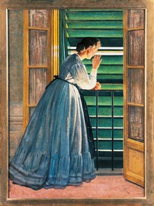 Curiosity, af Silvestro Lega (1826-1895).