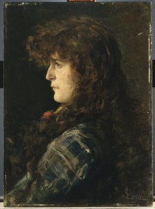 Head of Woman eller Gabbrigiana af Silvestro Lega