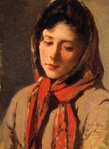 Bondepige (skurkagtig kvinde), af Silvestro Lega (1826-1895)