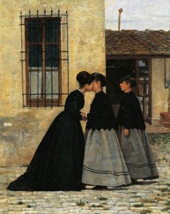 Besøget af Silvestro Lega, detaljer