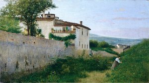 Udsigt over Piagentina af Silvestro Lega