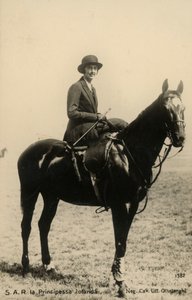 Prinsesse Yolanda af Savoyen (1901-1986), grevinde af Bergolo, hest af Silvio Ottolenghi