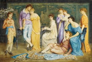 Et præludium af Bach, 1868 af Simeon Solomon