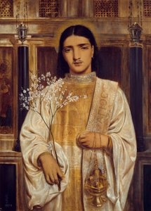 En hellig fra Østkirken af Simeon Solomon