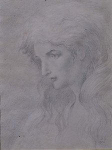 Allegorisk Hoved af Simeon Solomon
