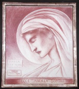 Ecce Ancilla Domini: Mater Dei Alma af Simeon Solomon