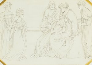 The Little Improvisatrice, 1867dani af Simeon Solomon