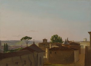 Udsigt på Quirinal Hill, Rom, 1800.