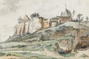 Udsigt over Keizersberg Slot, Leuven, 1782