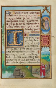 Rand mit der Vision des Hohenpriesters und des Teufels von Sacharja