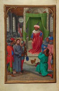 Kristus foran Herodes af Simon Bening