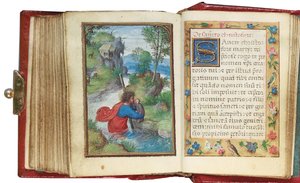 Folio fra en miniaturebog med timer, brug af Rom, Brugge, 1530-35 af Simon Bening