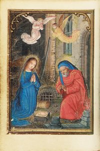Folio fra en miniaturebog med timer, brug af Rom, Brugge, 1530-35 af Simon Bening