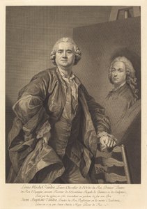 Louis Michel Vanloo af Simon Charles Miger after Louis Michel Van Loo