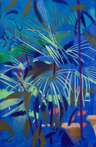 Begonia Palm (pastel på papir) af Simon Fletcher
