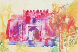 Jabreen-murene, Oman, 2005 (akvarel) af Simon Fletcher