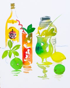 Mojito  Cuba Libre, 2016 (akvarel)